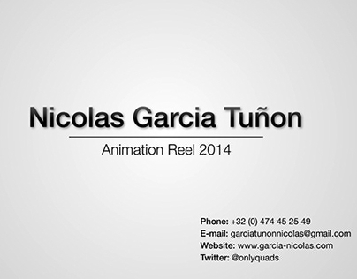 Animation Reel 2014