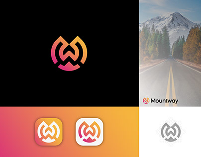 Modern logo, M letter logo, Travel agency logo design