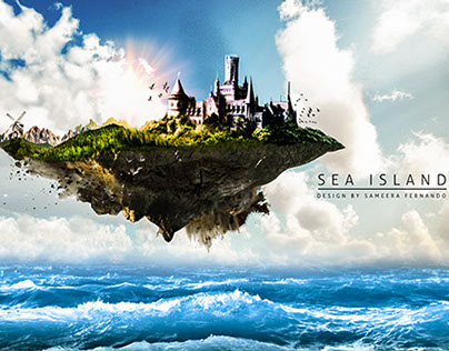 Sea Island Photo Manipulation  