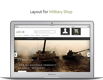 Military Shop - Web Design