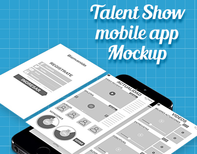 Talent Show app mockup