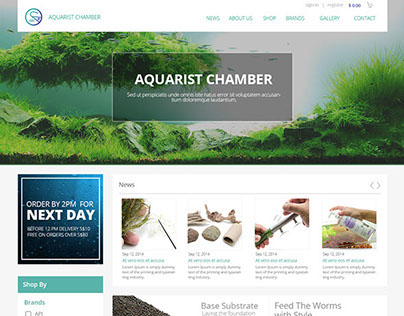 Aquarist Chamber - Online Store Design