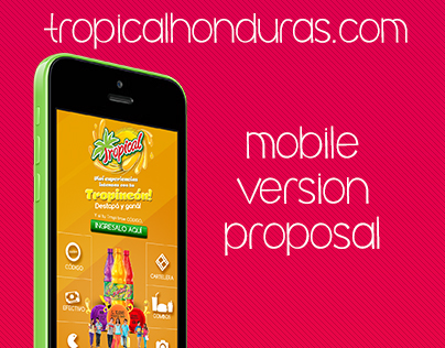 Tropicalhonduras.com mobile version proposal