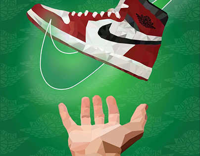 illustrated Air Jordan poster