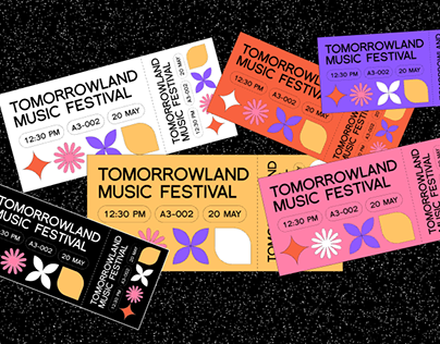 Tomorrowland Festival Ticket Design