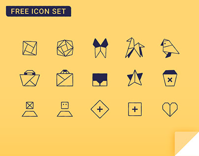 Free Origami Icon Set