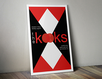 Swiss Style Concert Poster: The Kooks