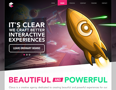 Clarus Agency Site redesign