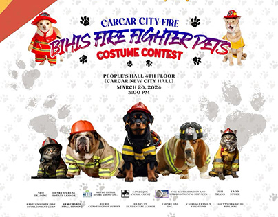 Firefighter themed — Pet Show Poster