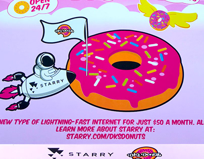 Starry Internet x DK's Donuts - Brand Partnership