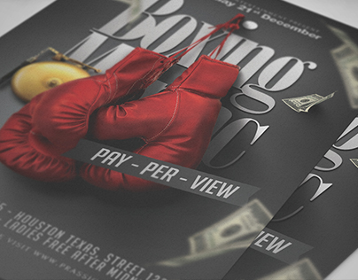 Boxing Maniac Flyer Template