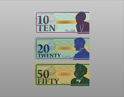 American Authors Inspired Currency