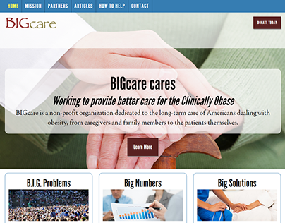 BIGcare.org redesign