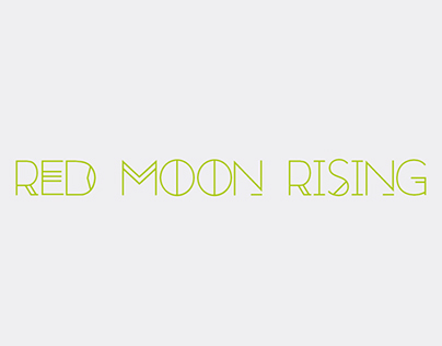 Red Moon Rising - Animated Font