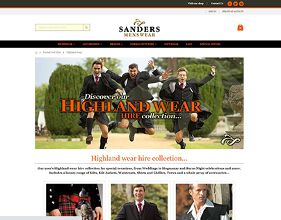 SANDERS MENSWEAR | M2 Website - Formal Suit Hire #5