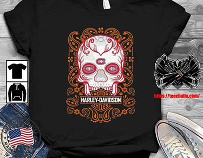 Original Skull Hurricanes Harley-Davidson Shirt