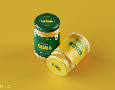 Ghee Jar Packaging Design