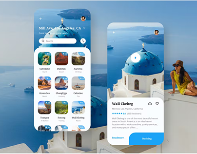 Travel Mobile App UI Templates