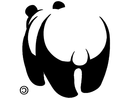WWF LOGO FROM BEHIND
