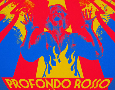 "Profondo Rosso" Blacklight Screenprint