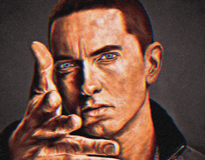 Eminem painting potrait
