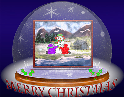 A Christmas globe for Seasons Greetings