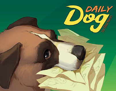 "Daily Dog" artbook layout