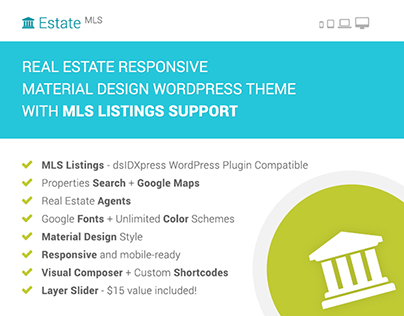 EstateMLS - Real Estate MLS Listings WP Theme