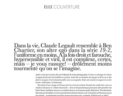 INTERVIEW CLAUDE LEGAULT | ELLE QUÉBEC