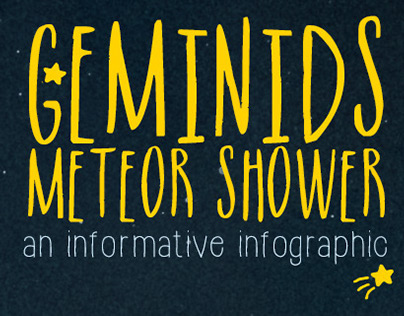 Geminids Meteor Shower Infographic
