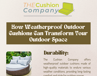 Weatherproof Outdoor Cushions