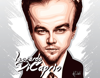 Leonardo DiCaprio Caricature Illustration