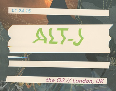 alt-j concert collage poster // This Is All Yours Tour