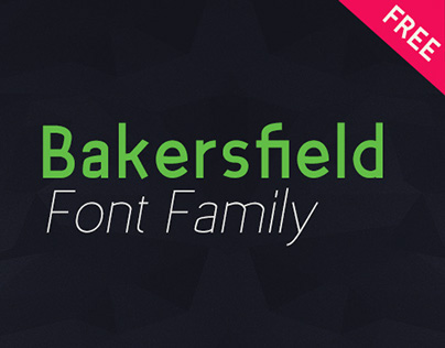 Bakersfield - Font Family (free)