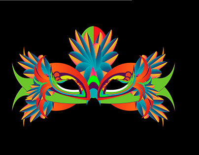Diseño mascara de carnaval