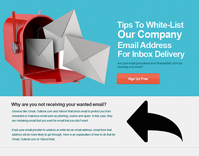 Brandmart Email Landing Page: WEB