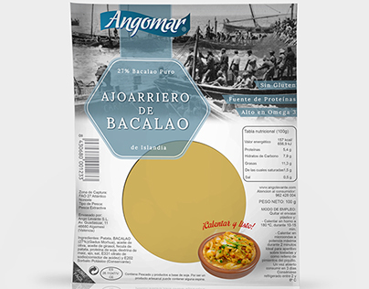 Packaging Ajoarriero de Bacalao - Angomar