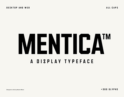 Mentica - Typeface