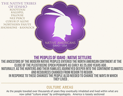 Lewiston IDAHO , USA , Native Americans Poster