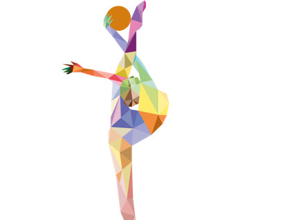 Rhythmic gymnastic logo design