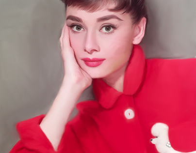 Portrait Tracing Audrey Hepburn