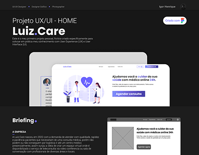 UX/UI Design - Luiz.Care