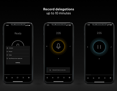 Client Delegation - Mobile app design