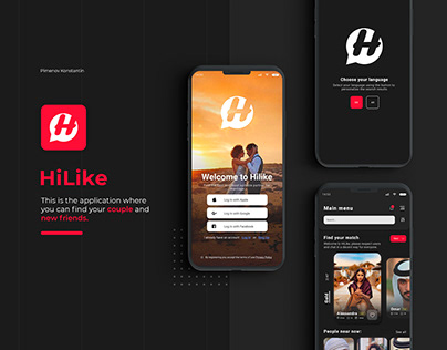 Hilike mobile application. Chat Marriage ui \ ux design