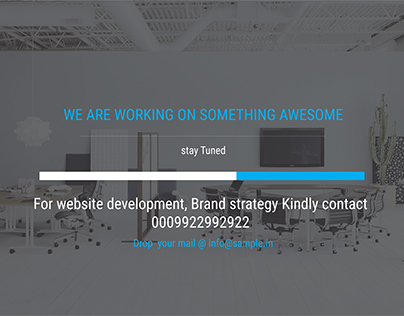 Neat Corporate style website landing page