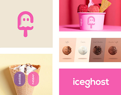 ice cream ghost logo