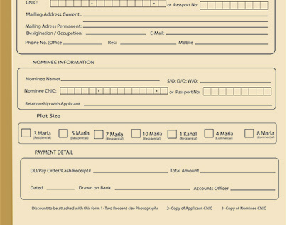 Rate list & Registration form