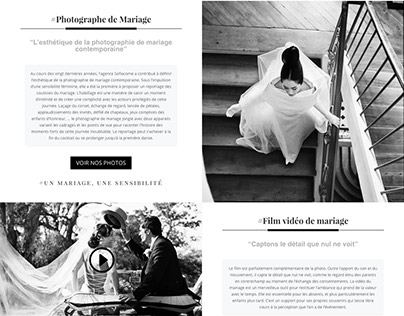 Webdesign Sofiacome, agence de photographe parisienne.
