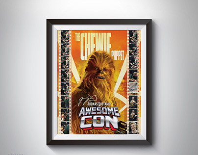 FRAMED CHEWIE PUPPET AT AWESOME CON 2018