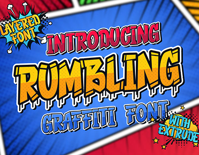 RUMBLING - GRAFFITI FONT